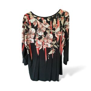 JM Collection Floral Print Blouse